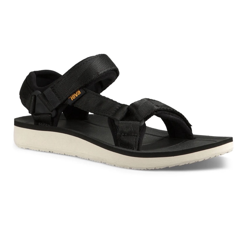 Teva Original Universal Black & White Premier Classic Adventurous Sandal Women 7